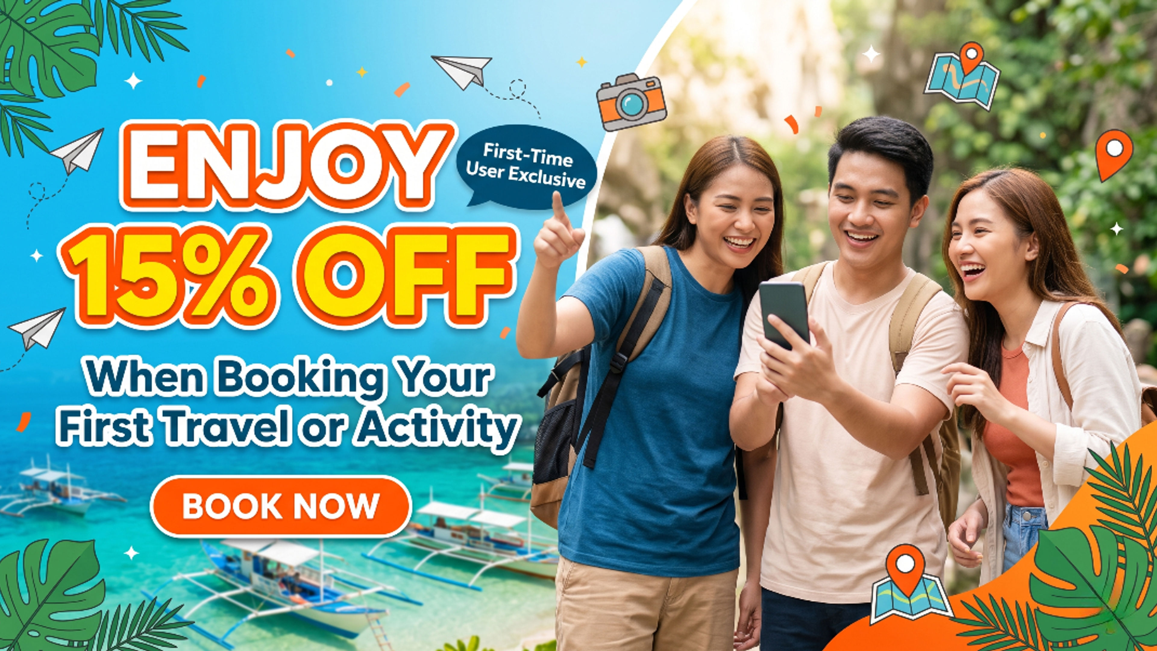 Klook 15% off banner image 