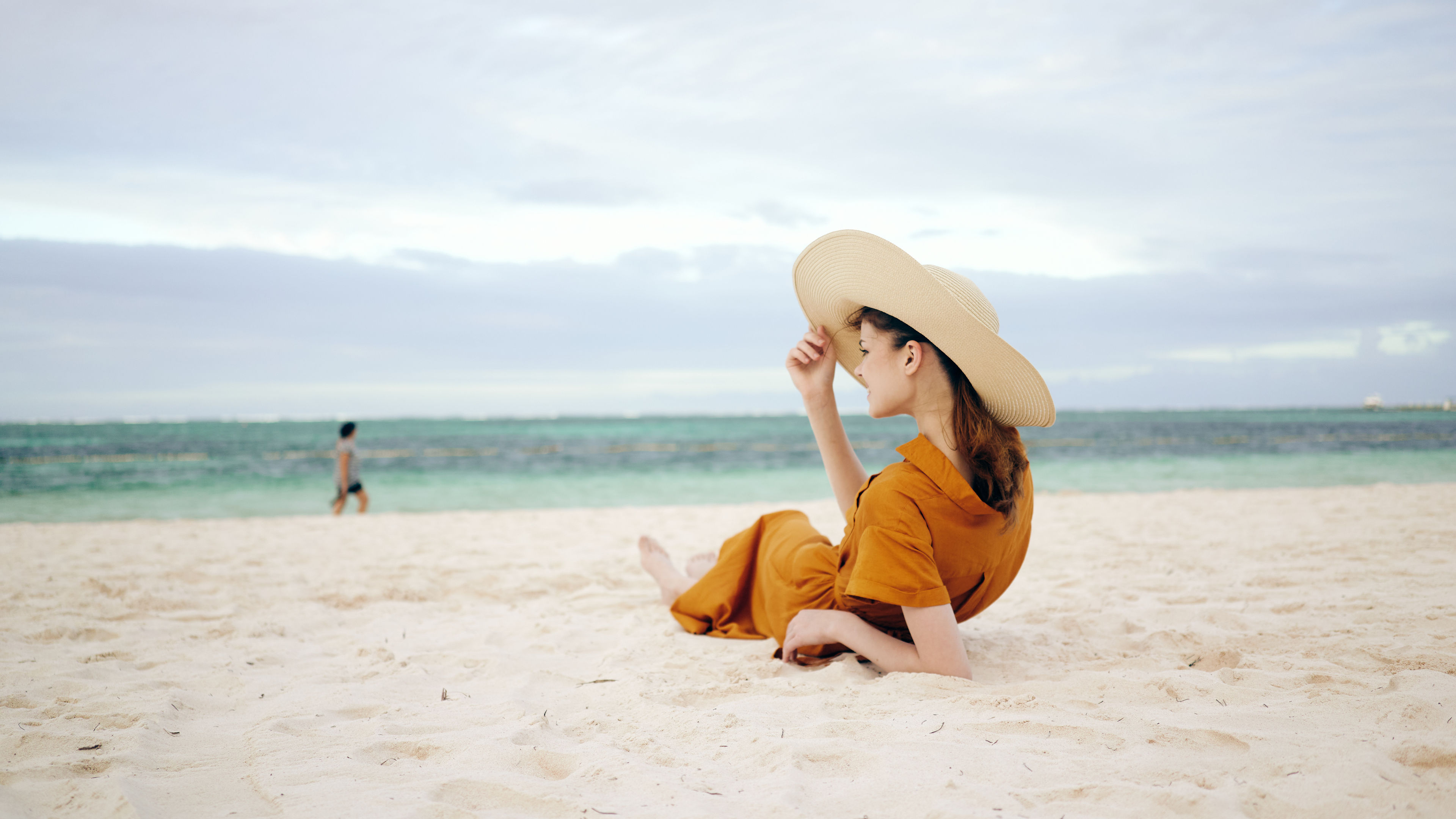 On the beach