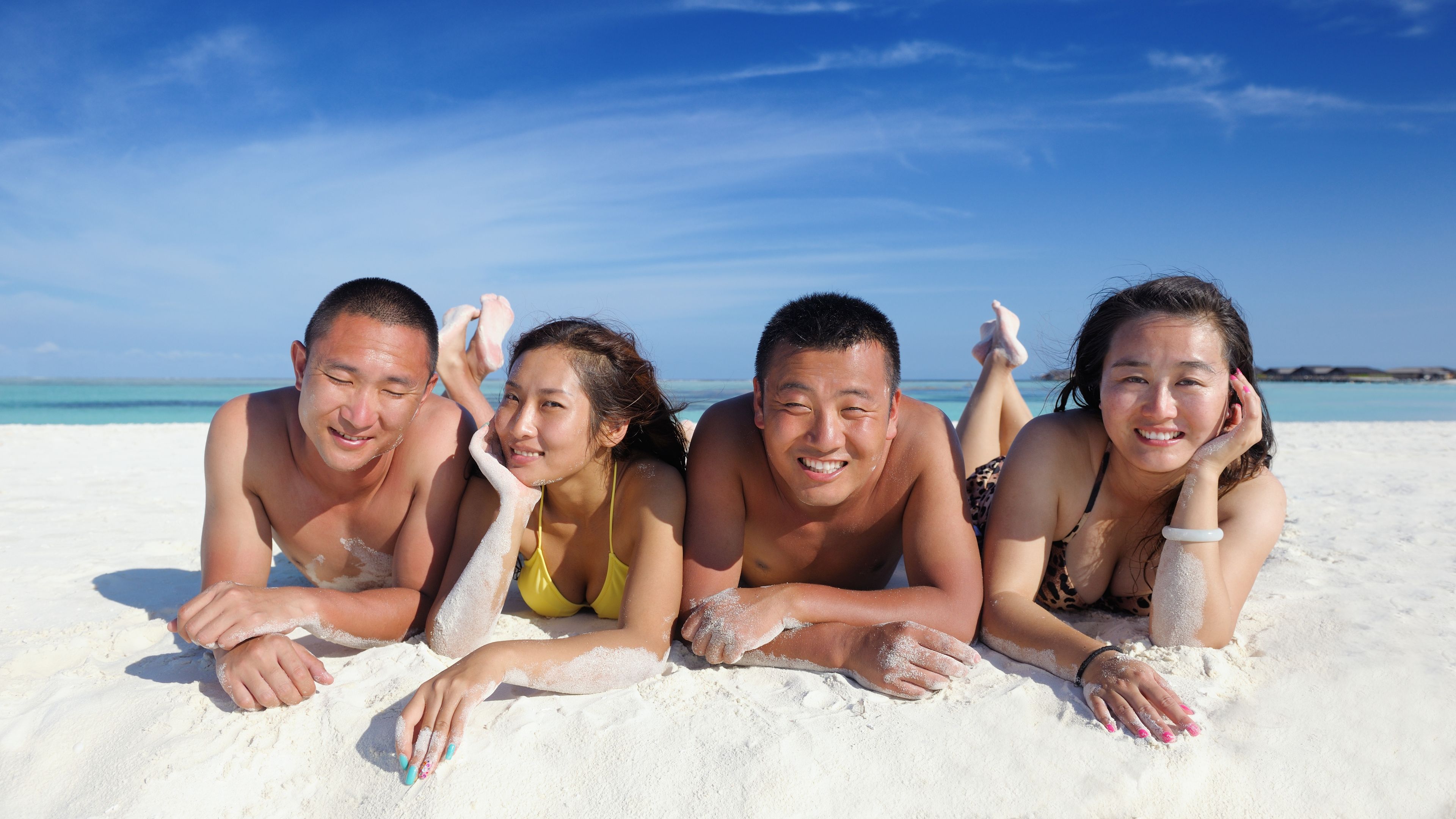 People on the beach