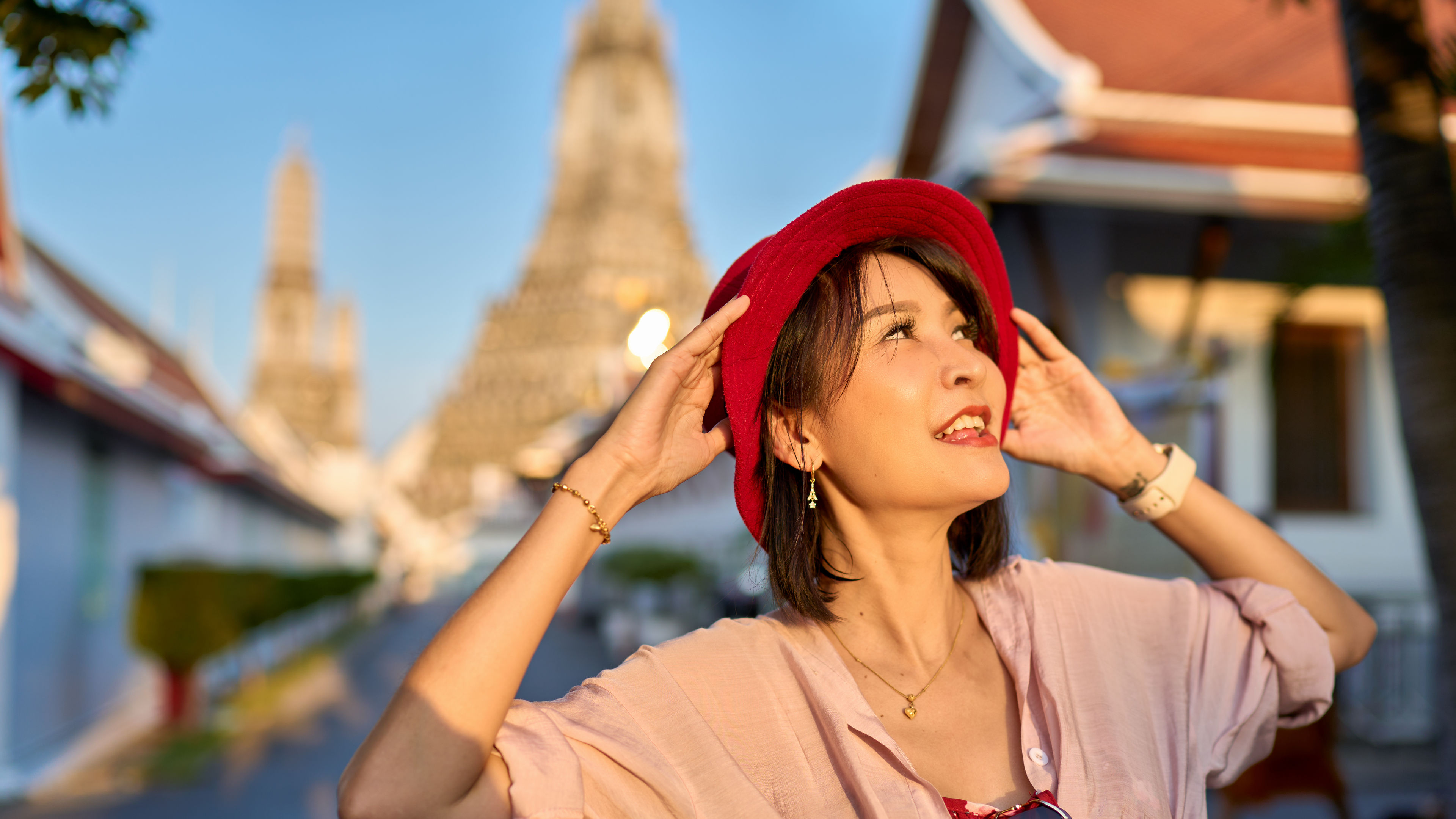 Woman on trip