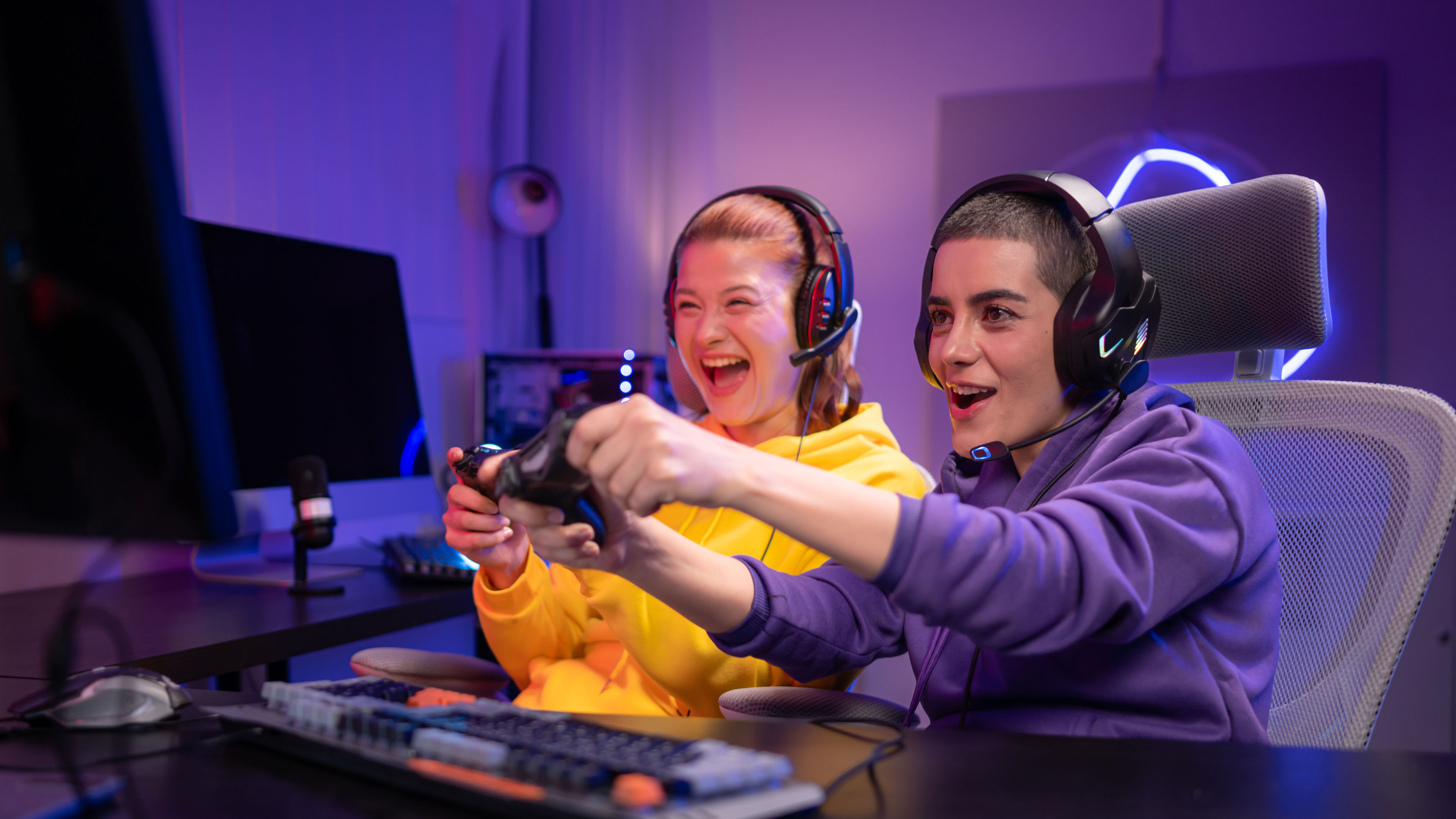 Women Gaming in the room
