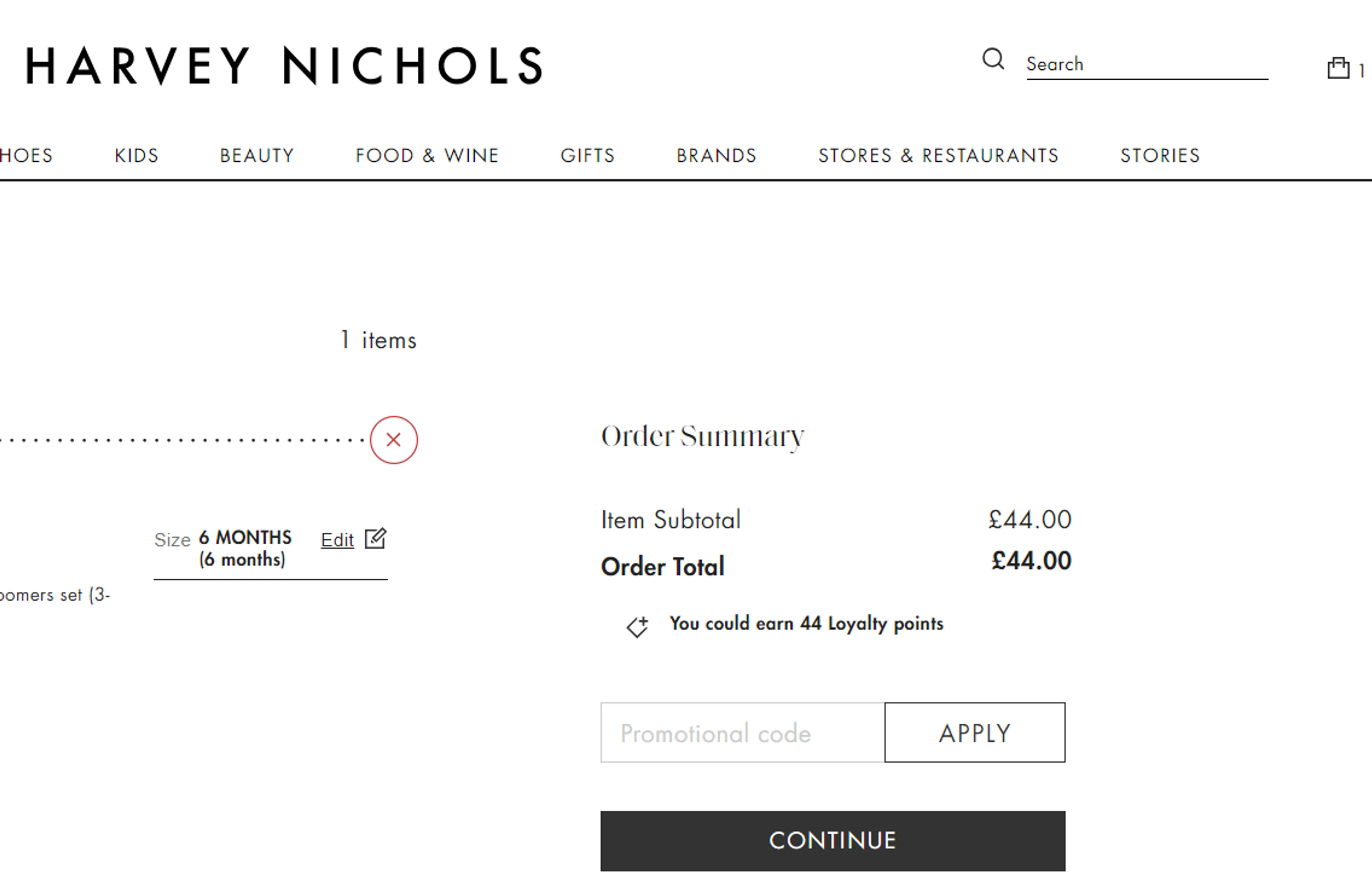 How to use Coupon for Harvey Nichols