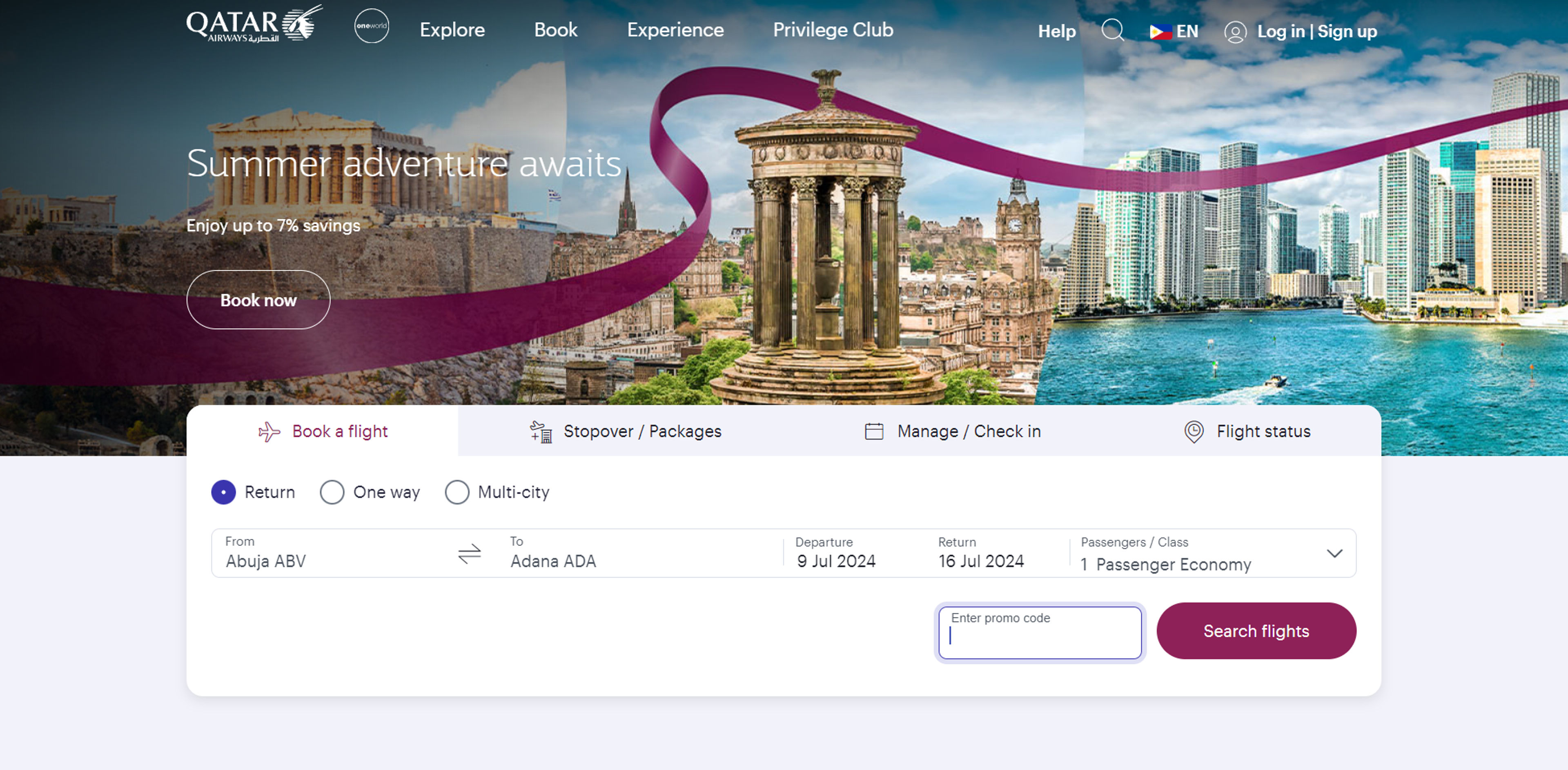 How to Use Coupon for Qatar Airways
