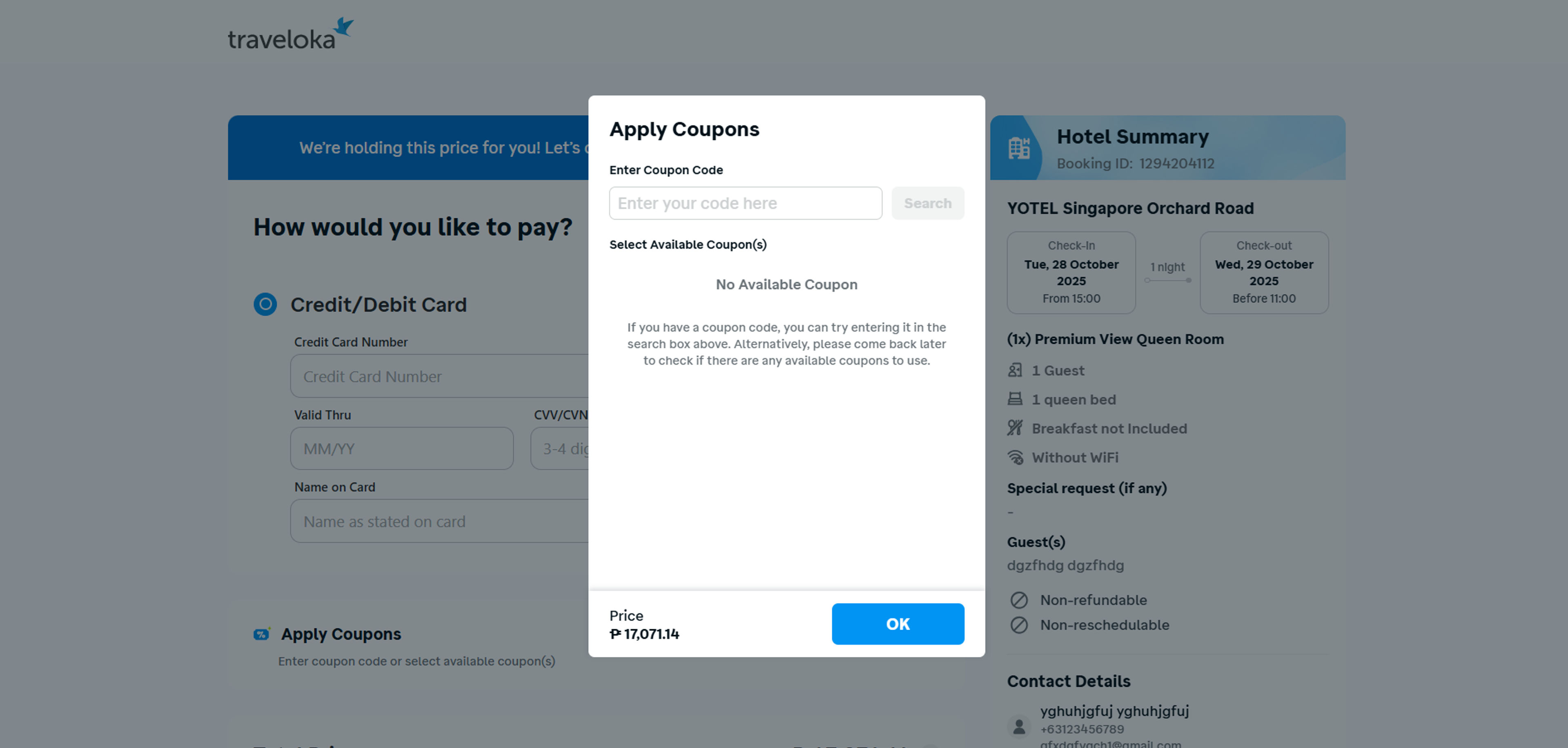 How to use coupon for  Traveloka